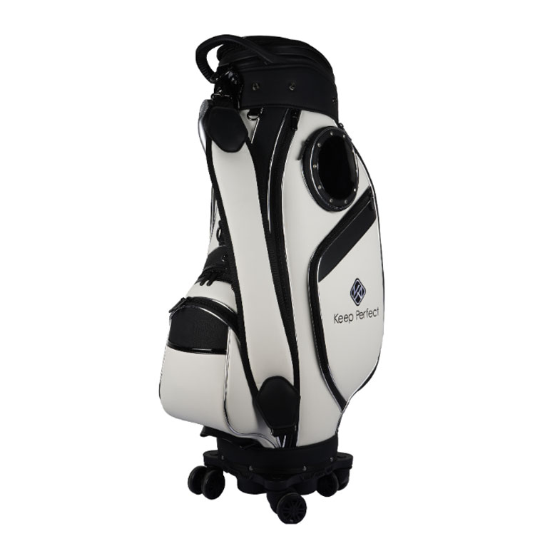 wheel leather golf bag