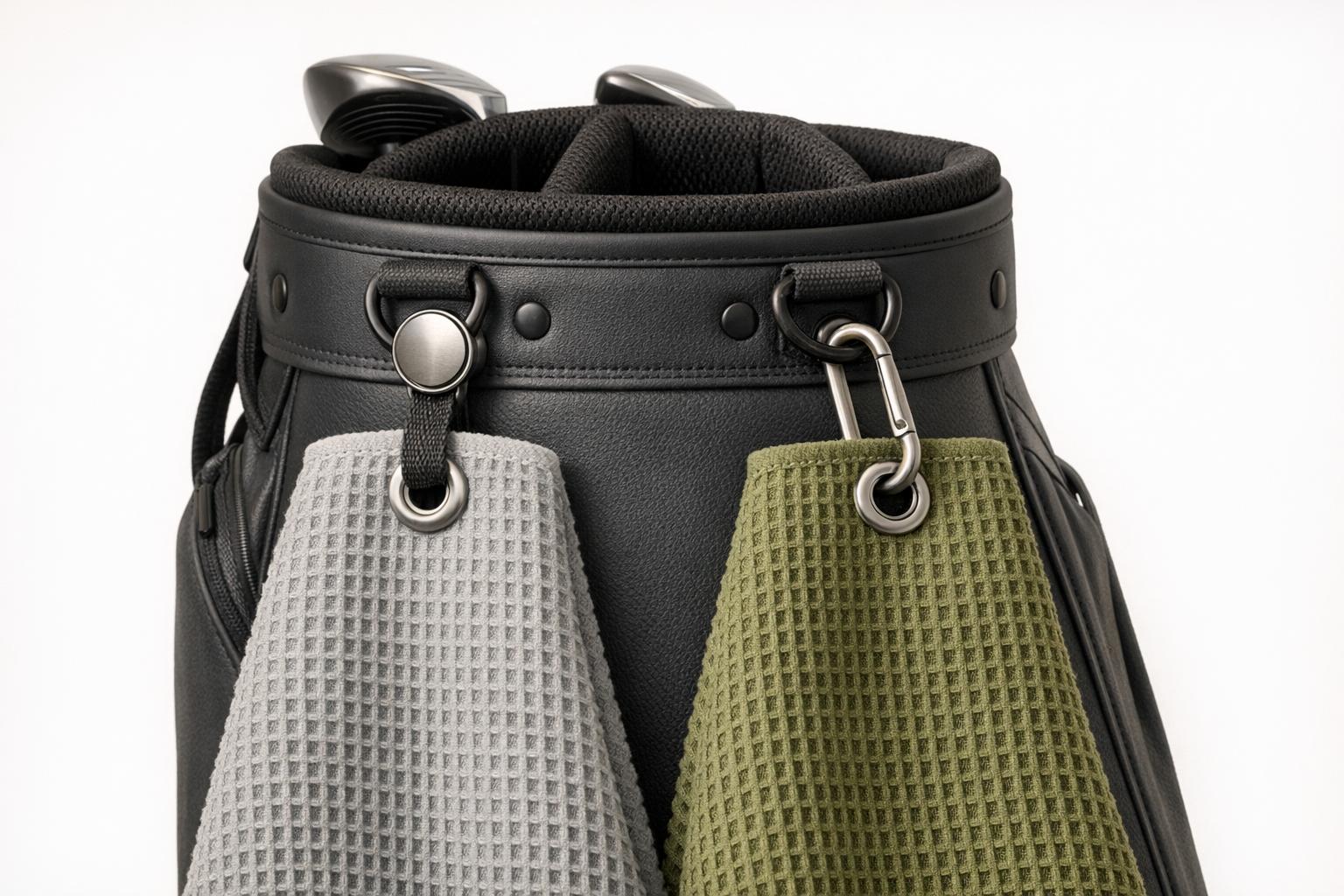 Magnetic vs. Carabiner Golf Towel Clips