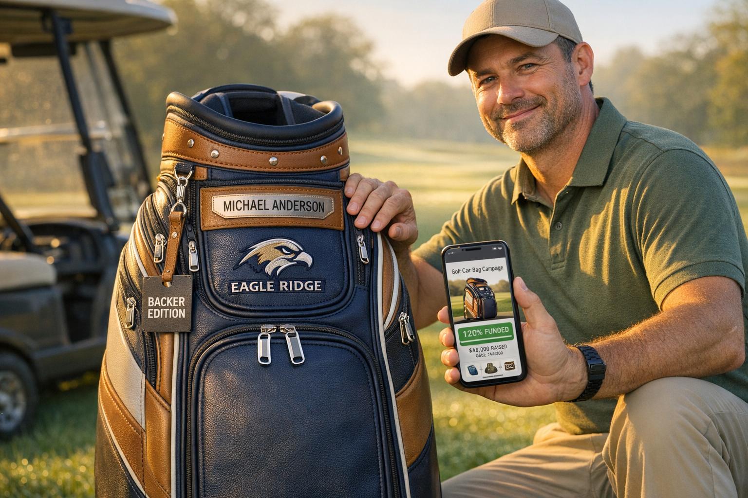 Custom Golf Cart Bags for Crowdfunding Campaigns