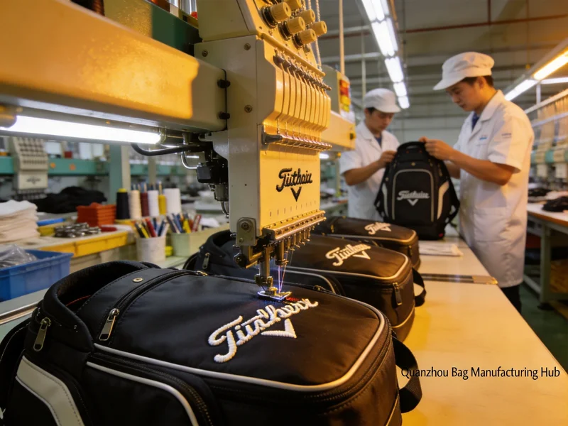 Custom Golf Bag Production Line at Keep Perfect Golf Factory Quanzhou