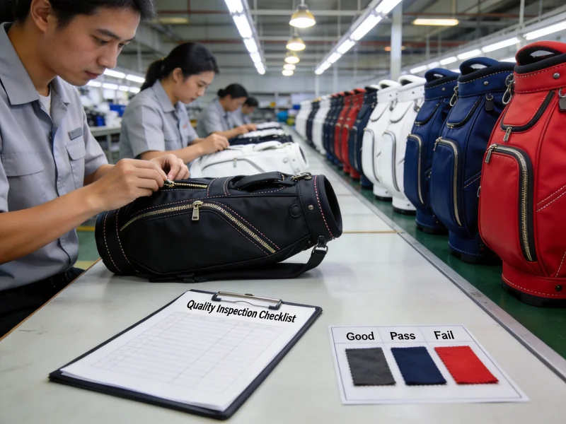 Golf Bag Final Quality Inspection Before Shipping - Keep Perfect Golf