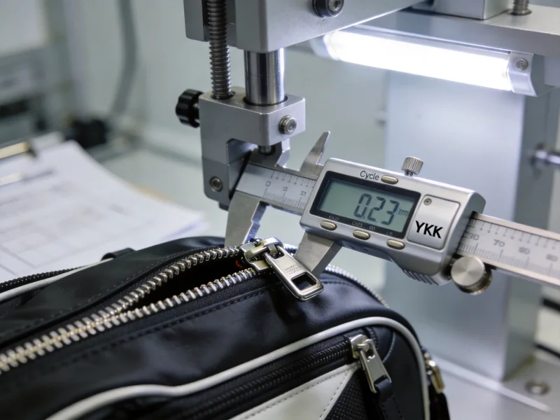 Golf Bag Zipper Durability Testing - Quality Control Process