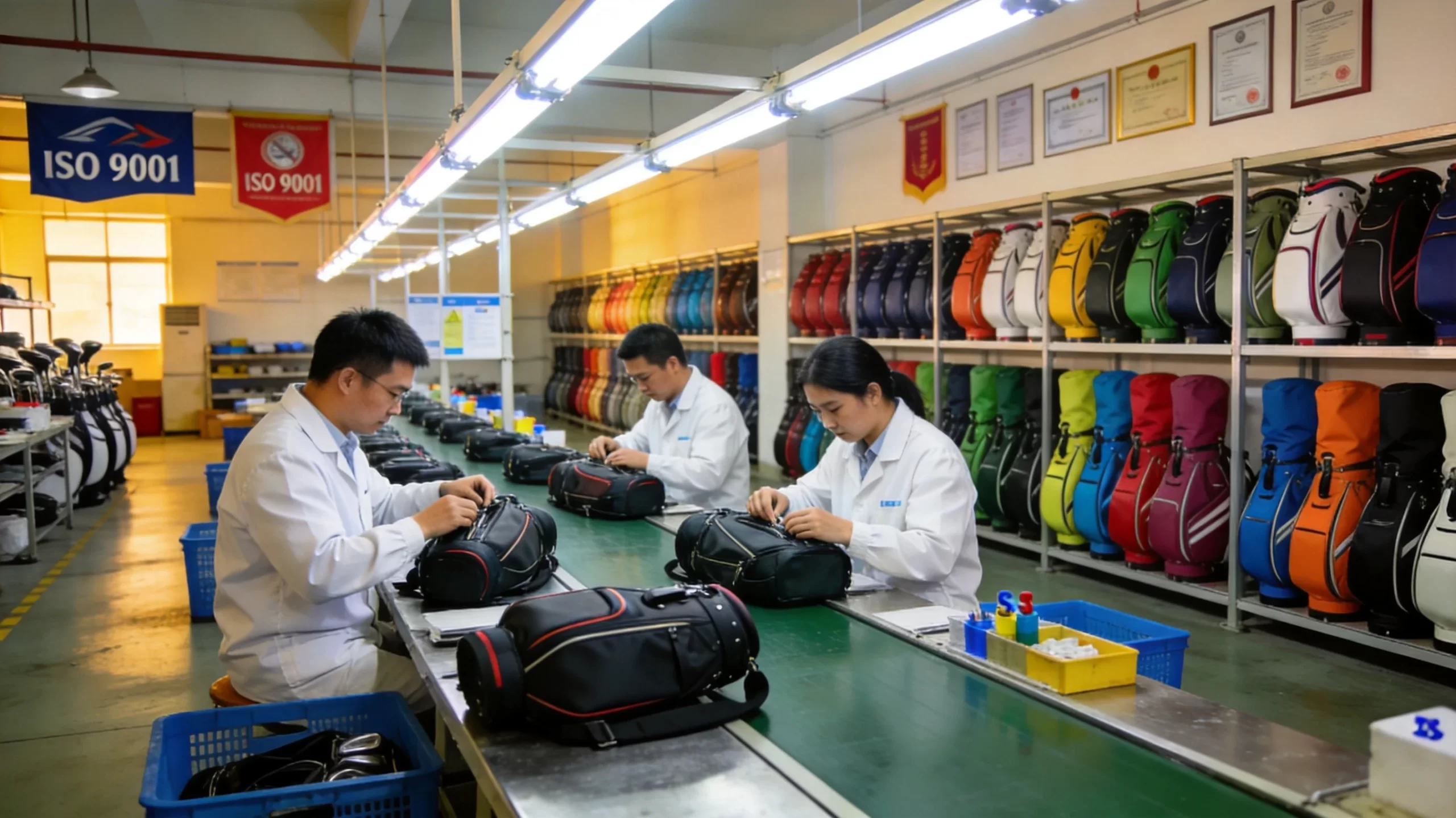Keep Perfect Golf factory quality control inspection station
