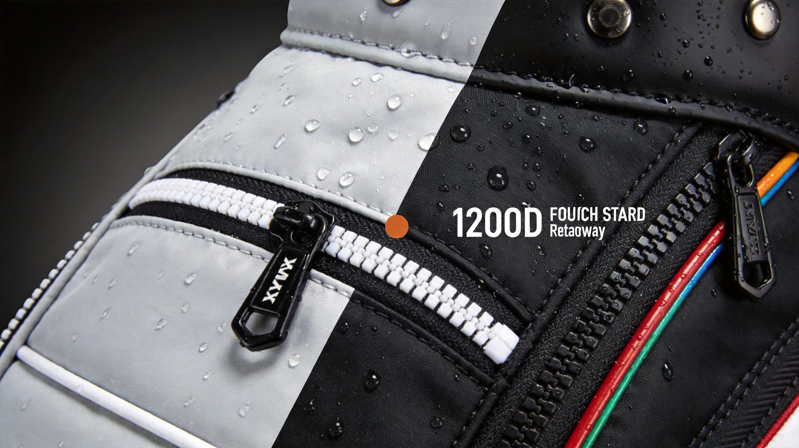 Golf stand bag material durability comparison showing nylon vs polyester fabric construction and water resistance
