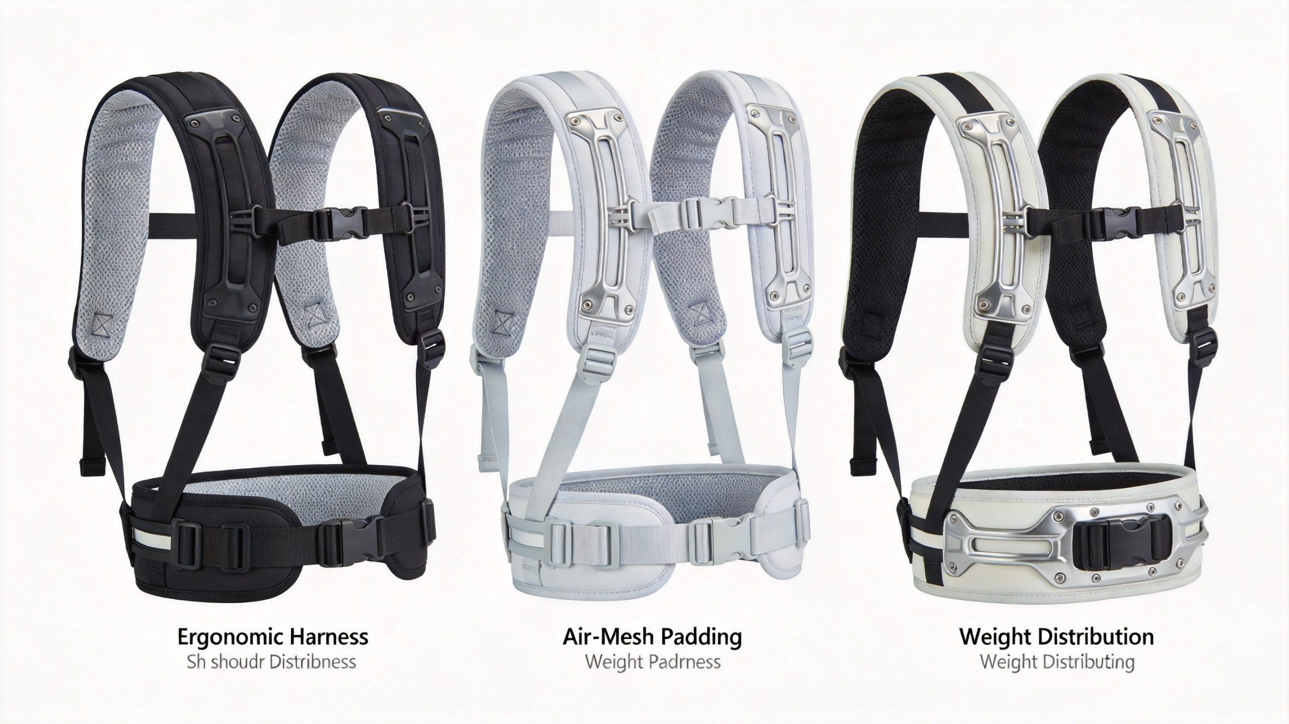 Lightweight walking golf bag ergonomic harness and padded shoulder strap comparison