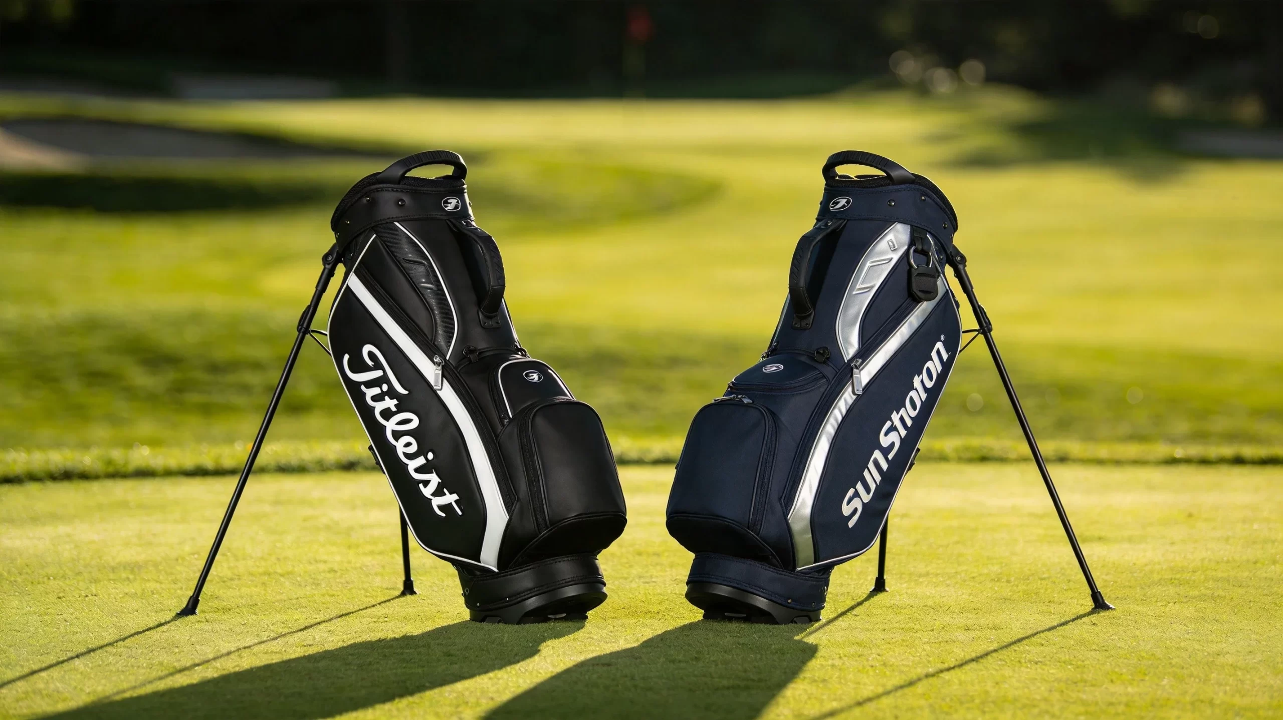Golf bag fabric material comparison - high denier nylon vs polyester weave quality analysis