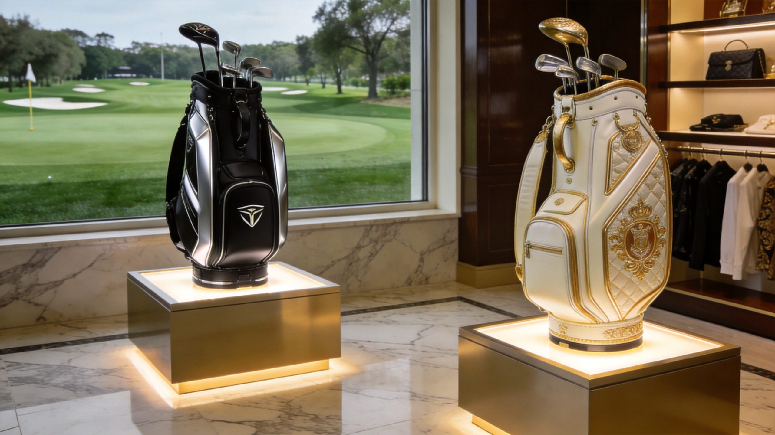 Luxury golf bag retail positioning and target customer segments